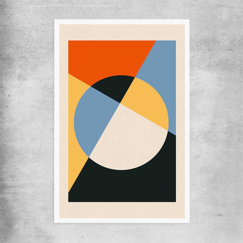 Geometry Burst One rolled print - part of our high quality canvas abstract wall art collection