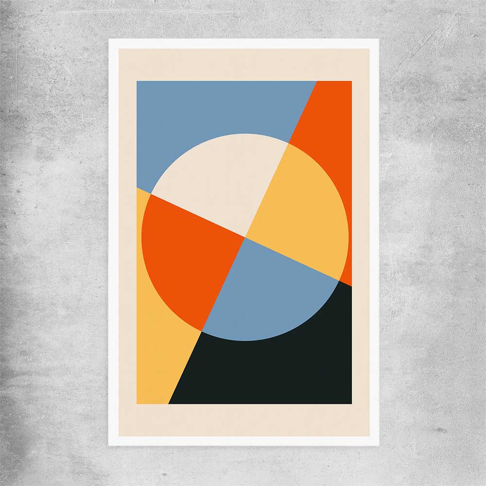 Geometry Burst Three rolled print - part of our high quality canvas abstract wall art collection