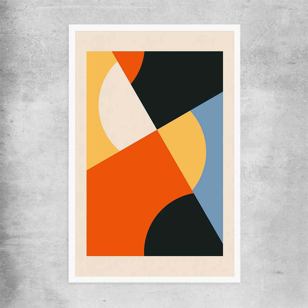 Geometry Burst Two rolled print - part of our high quality canvas abstract wall art collection