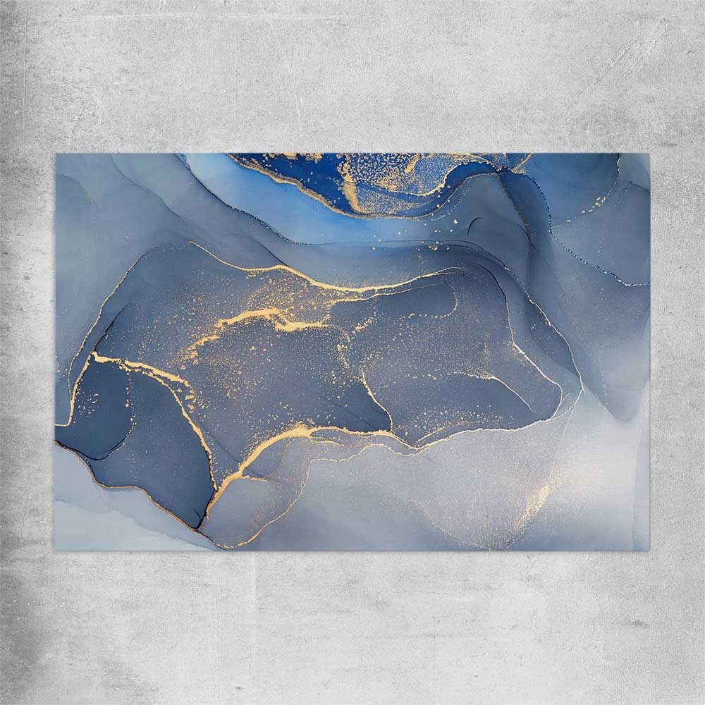 Golden Marble rolled print - part of our high quality canvas abstract wall art collection