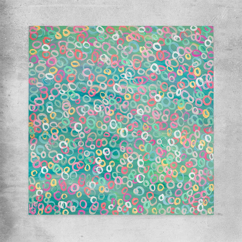 Healthy Molecules rolled print - part of our high quality canvas abstract wall art collection
