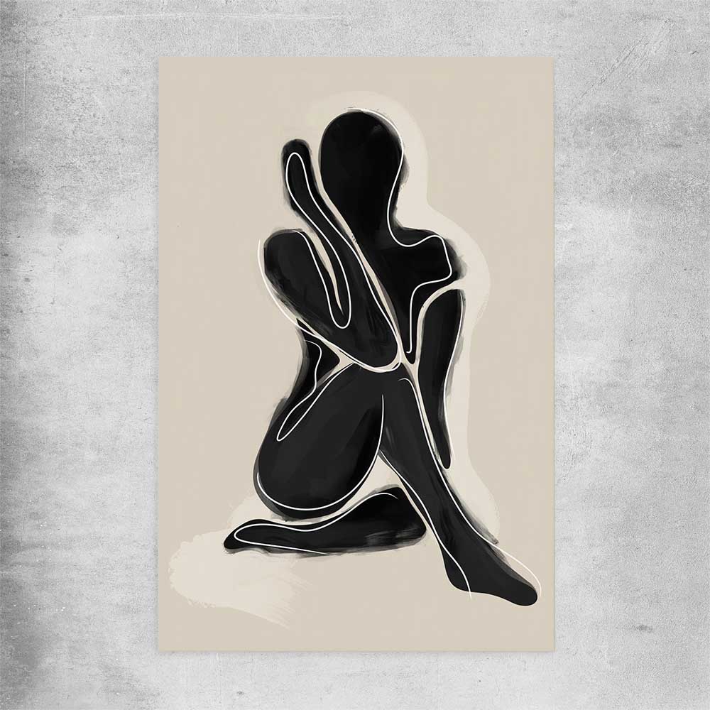 Matisse Shadow One rolled print - part of our high quality canvas abstract wall art collection
