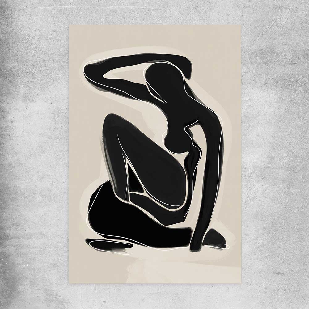Matisse Shadow Two rolled print - part of our high quality canvas abstract wall art collection