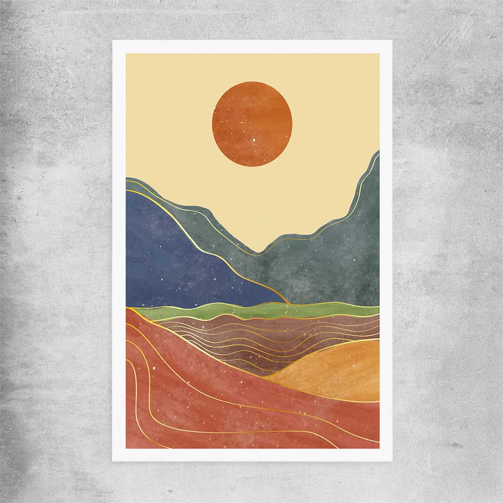 Nature Waves Two rolled print - part of our high quality canvas abstract wall art collection