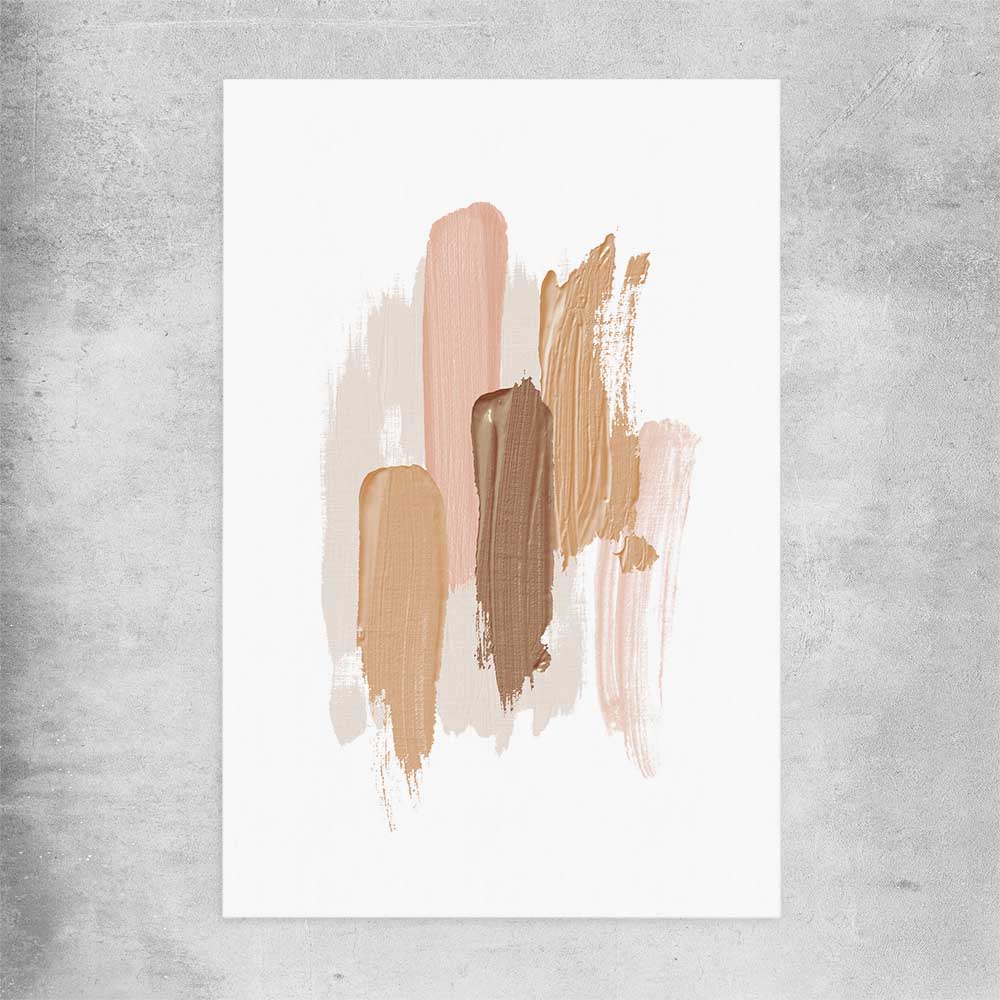 Neutral Strokes One rolled print - part of our high quality canvas abstract wall art collection
