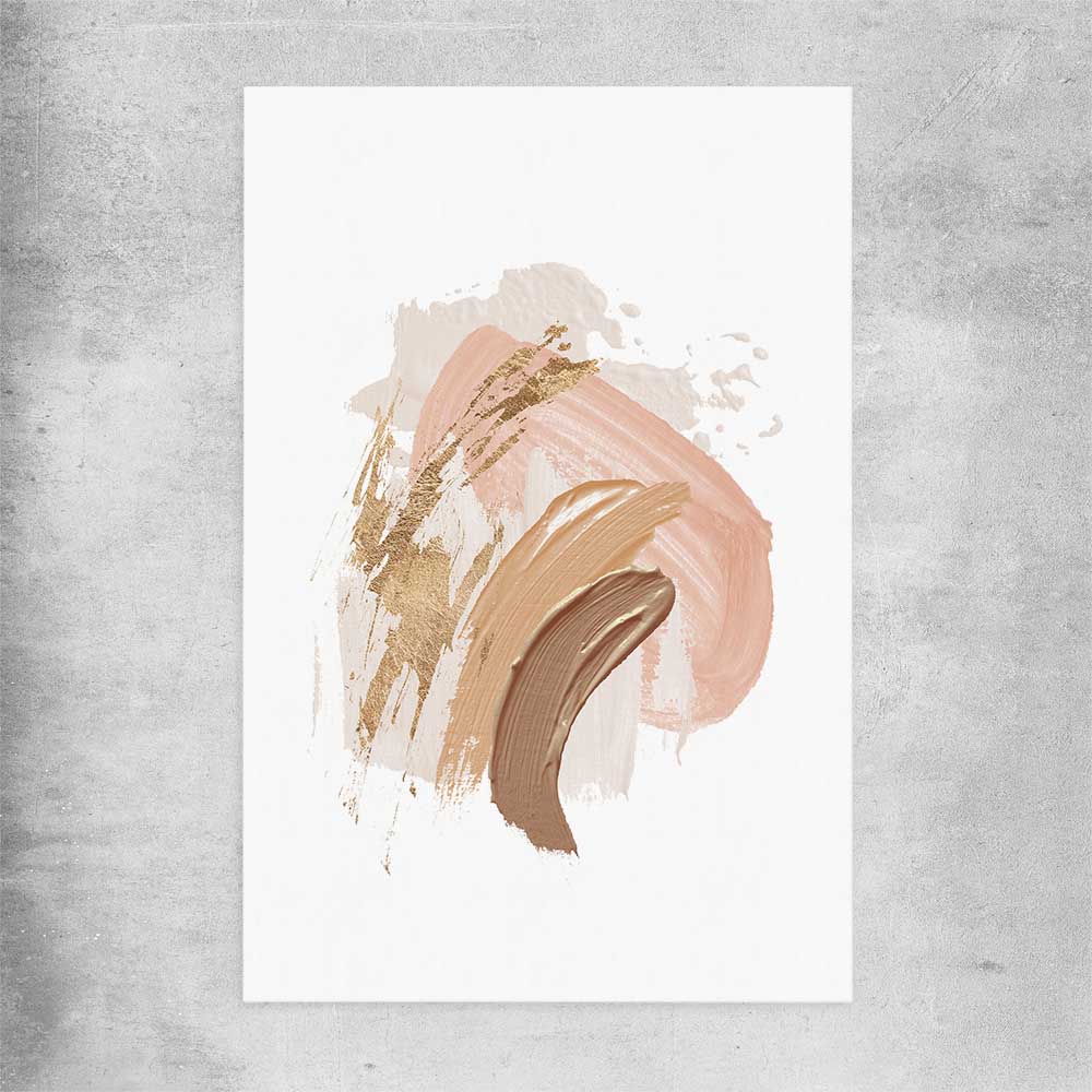 Neutral Strokes Three rolled print - part of our high quality canvas abstract wall art collection