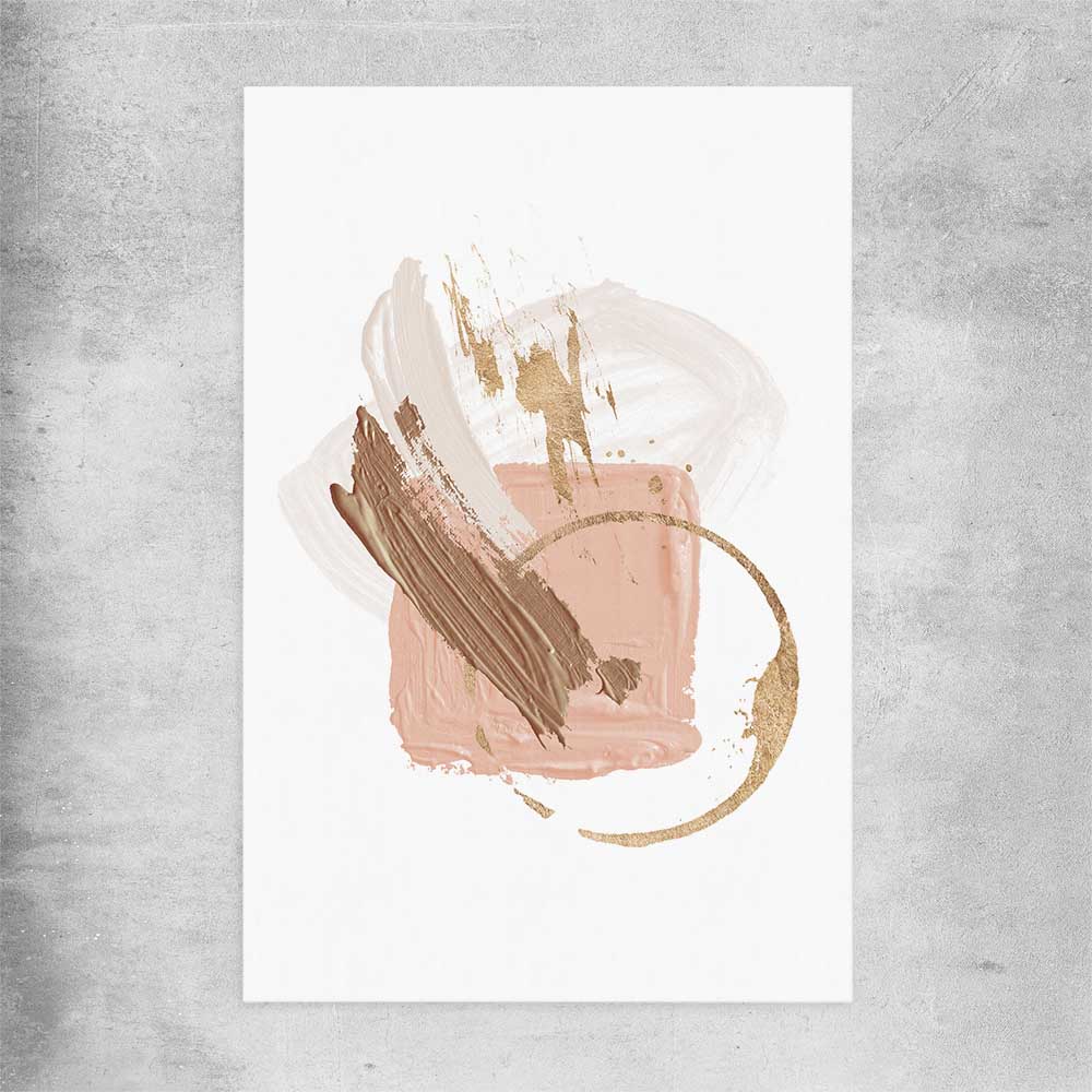 Neutral Strokes Two rolled print - part of our high quality canvas abstract wall art collection