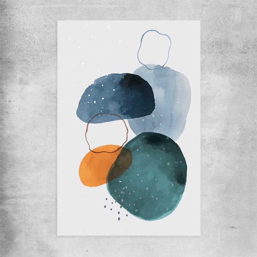 Ocean Tones One rolled print - part of our high quality canvas abstract wall art collection
