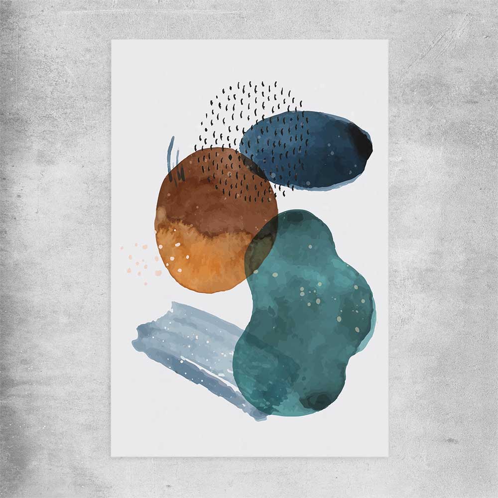 Ocean Tones Three rolled print - part of our high quality canvas abstract wall art collection