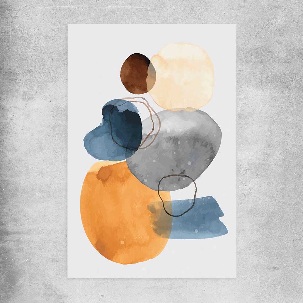 Ocean Tones Two rolled print - part of our high quality canvas abstract wall art collection