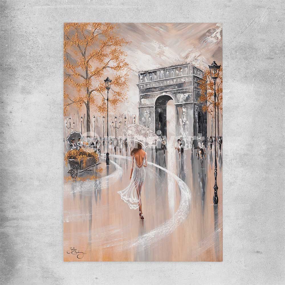 Paris Flair rolled print - part of our high quality canvas abstract wall art collection