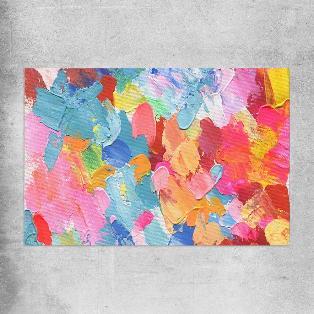 Pastel Palette rolled print - part of our high quality canvas abstract wall art collection