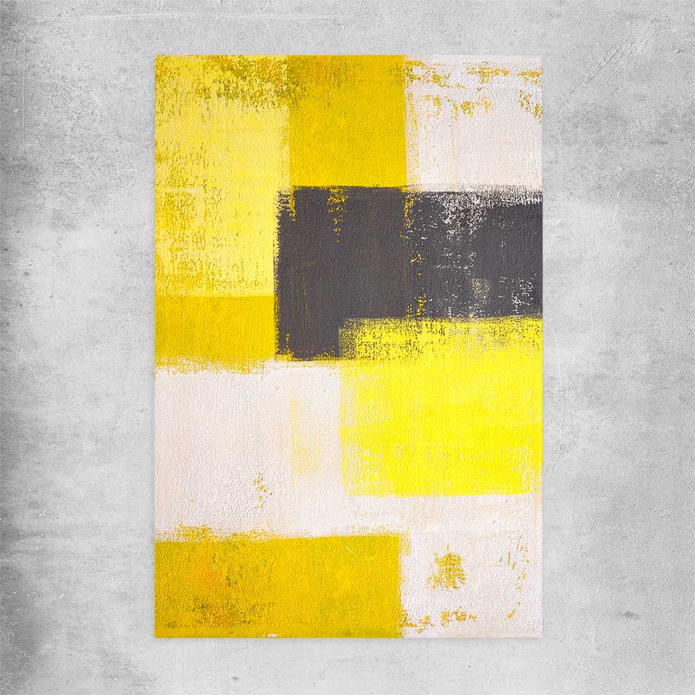 Pastel Yellow rolled print - part of our high quality canvas abstract wall art collection