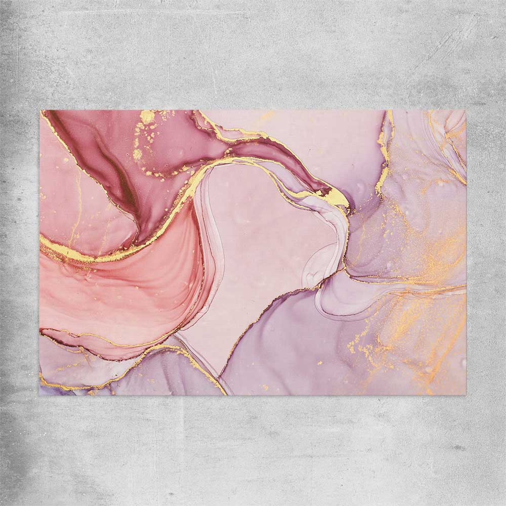 Pink Marble rolled print - part of our high quality canvas abstract wall art collection