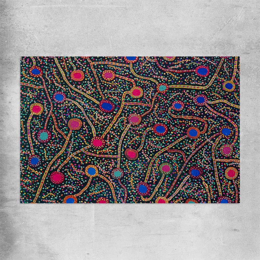 Rebirth's Energy rolled print - part of our high quality canvas abstract wall art collection