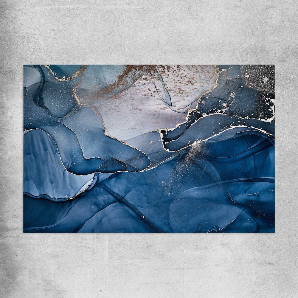 Silver Flow rolled print - part of our high quality canvas abstract wall art collection