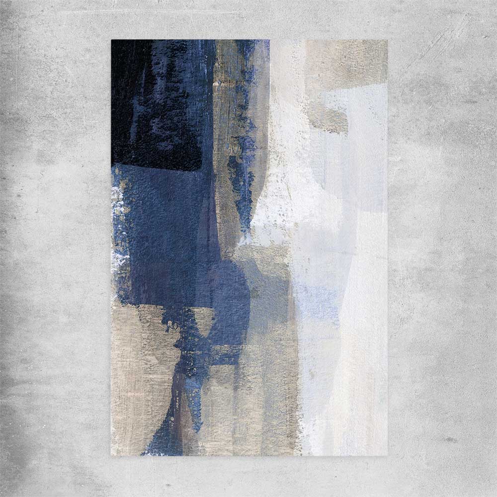 Soft Blue One rolled print - part of our high quality canvas abstract wall art collection
