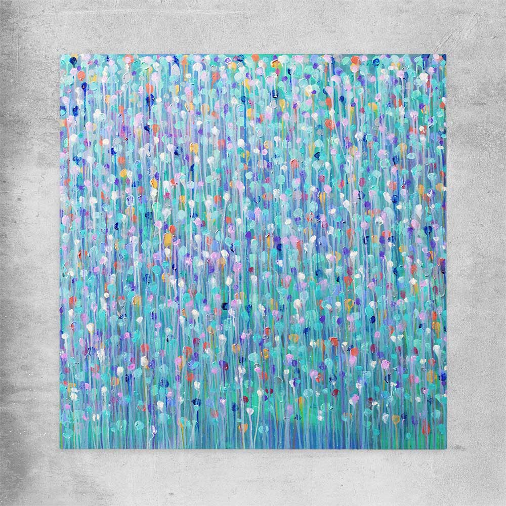 Sparkly Water Square rolled print - part of our high quality canvas abstract wall art collection