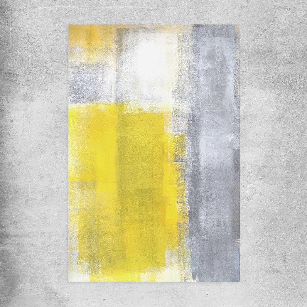 Yellow Pastel rolled print - part of our high quality canvas abstract wall art collection