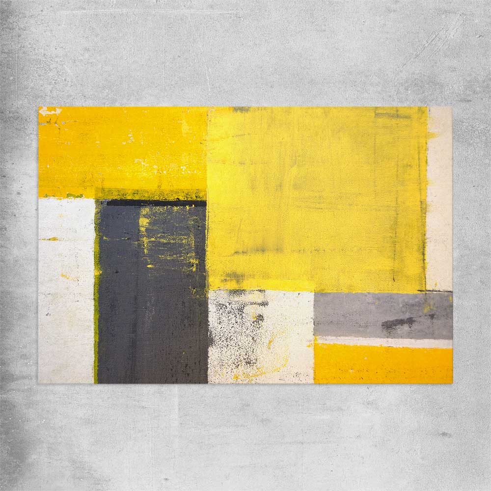 Yellow Texture rolled print - part of our high quality canvas abstract wall art collection