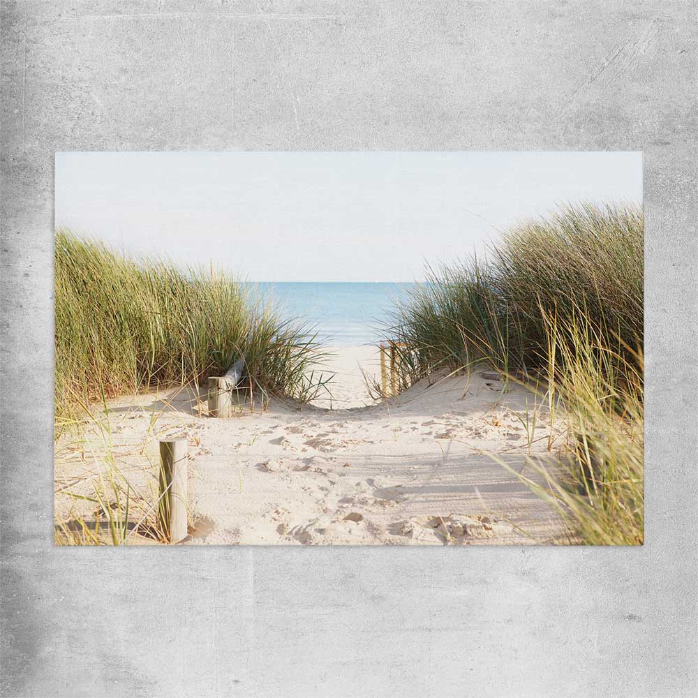 Beach and coastal wall art print of Beach Horizon on a rolled print