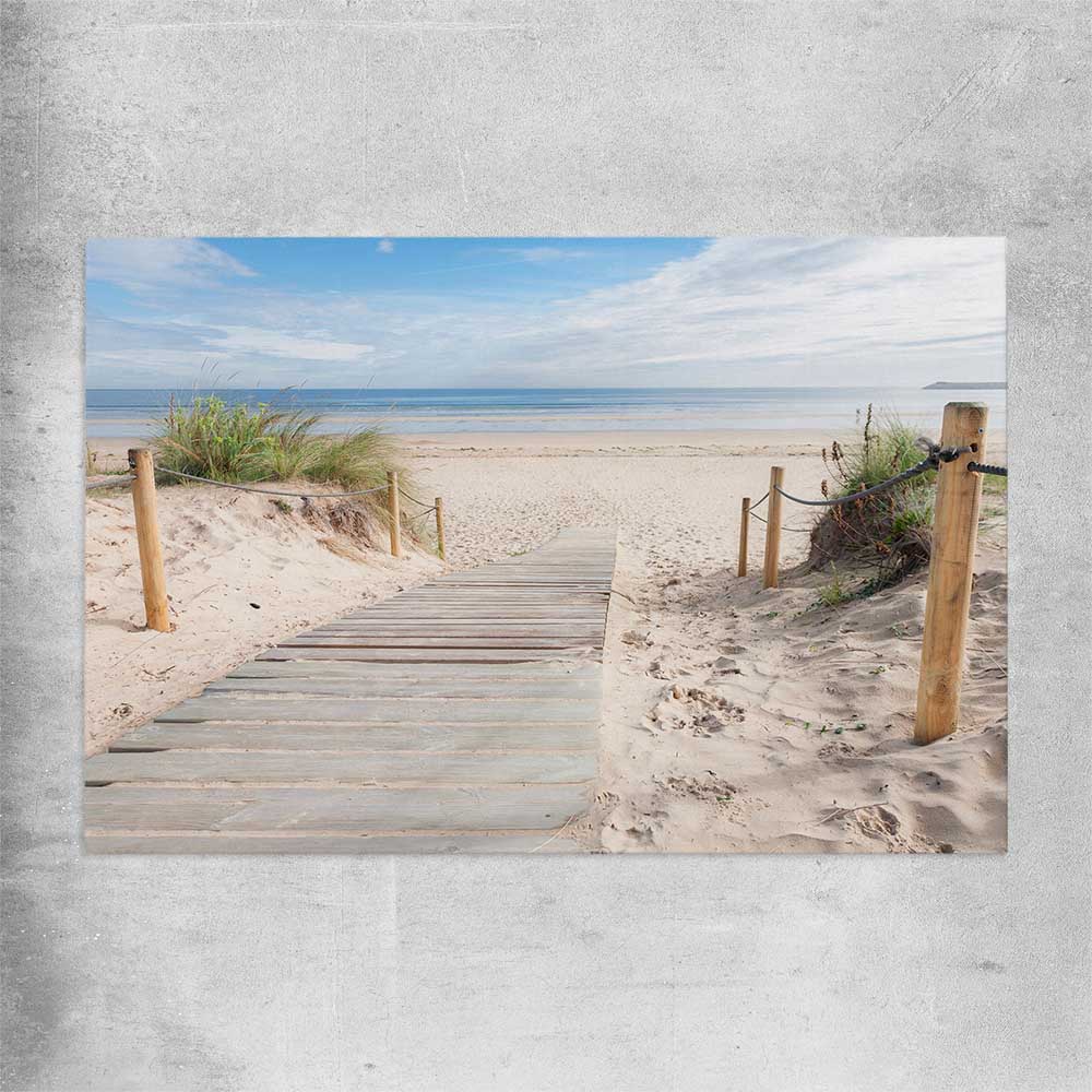 Beach and coastal wall art print of Beautiful Beach Path on a rolled print