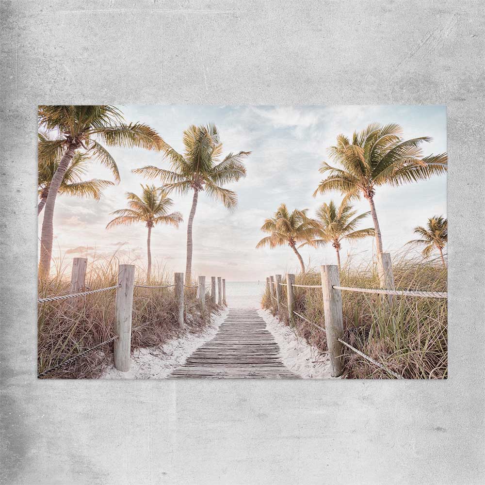 Beach and coastal wall art print of Florida Sunrise on a rolled print