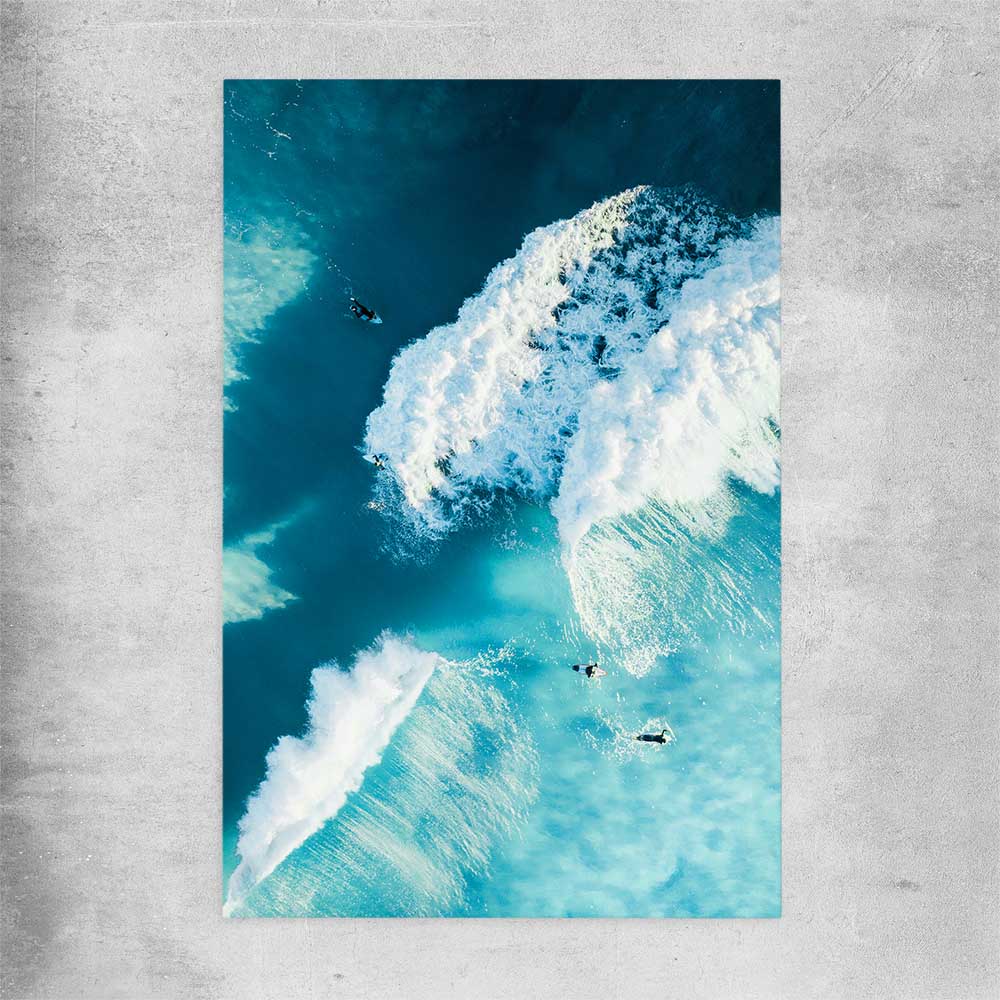 Beach and coastal wall art print of Surfers Paradise on a rolled print