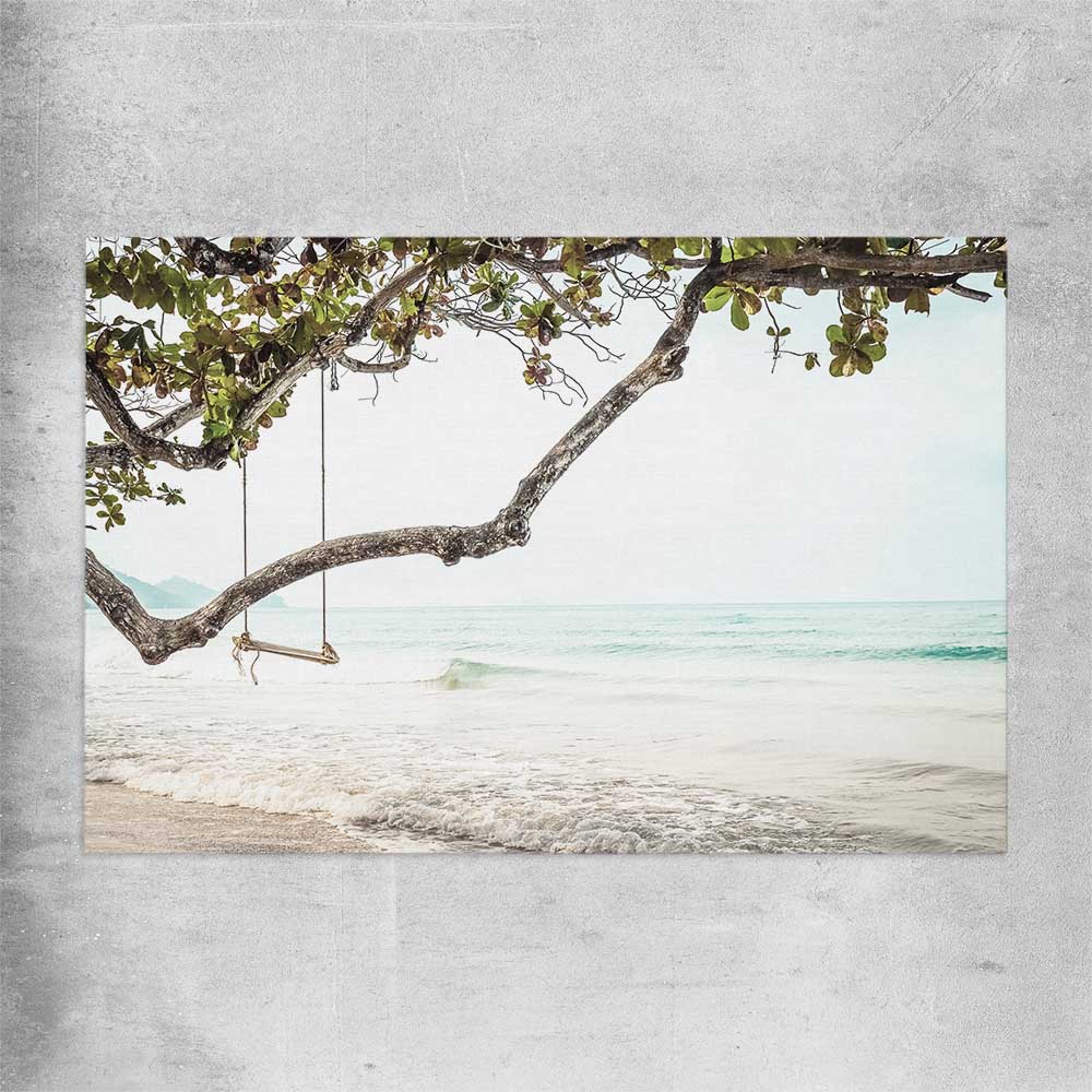 Beach and coastal wall art print of Tropical Beach on a rolled print