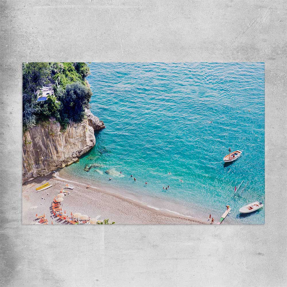 Beach and coastal wall art print of Turquoise Waters on a rolled print