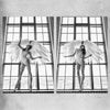 Angel Love Pair rolled print - part of our high quality fashion canvas wall art and prints collection
