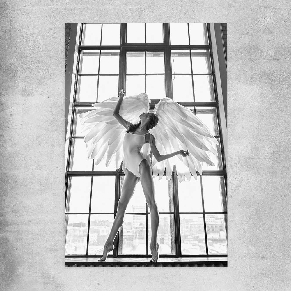 Angel Love Two rolled print - part of our high quality fashion canvas wall art and prints collection
