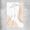 Beige Back rolled print - part of our high quality fashion canvas wall art and prints collection