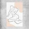 Beige Comfort rolled print - part of our high quality fashion canvas wall art and prints collection