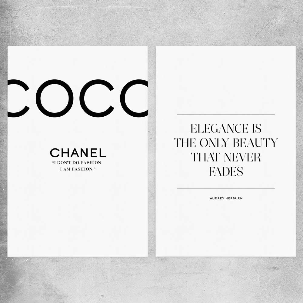 Elegance Beauty Pair rolled print - part of our high quality fashion canvas wall art and prints collection