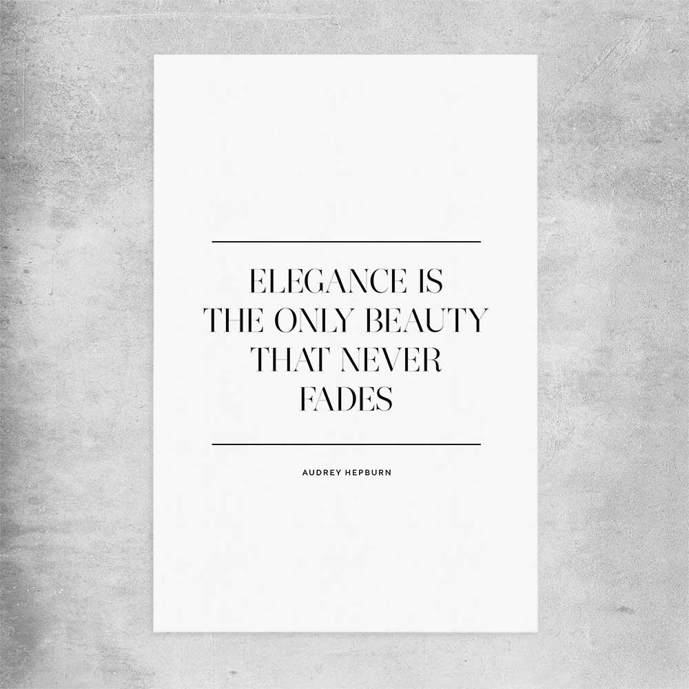 Elegance Beauty rolled print - part of our high quality fashion canvas wall art and prints collection