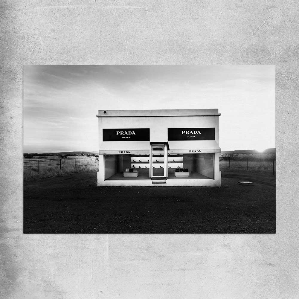 Marfa Sculpture rolled print - part of our high quality fashion canvas wall art and prints collection