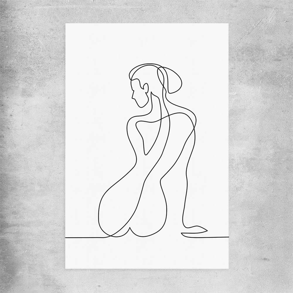 Pondering Thoughts rolled print - part of our high quality fashion canvas wall art and prints collection