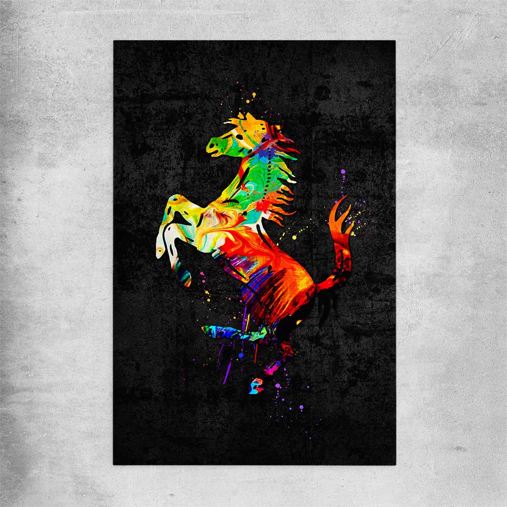 Inspirational wall art print of Fast Colours on a rolled print