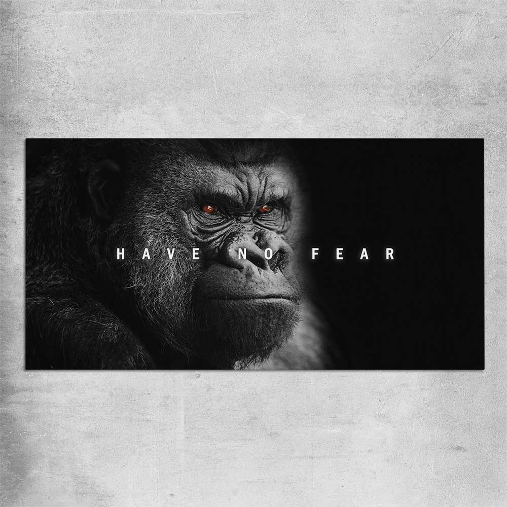 Have No Fear rolled print - part of our high quality fashion canvas wall art and prints collection