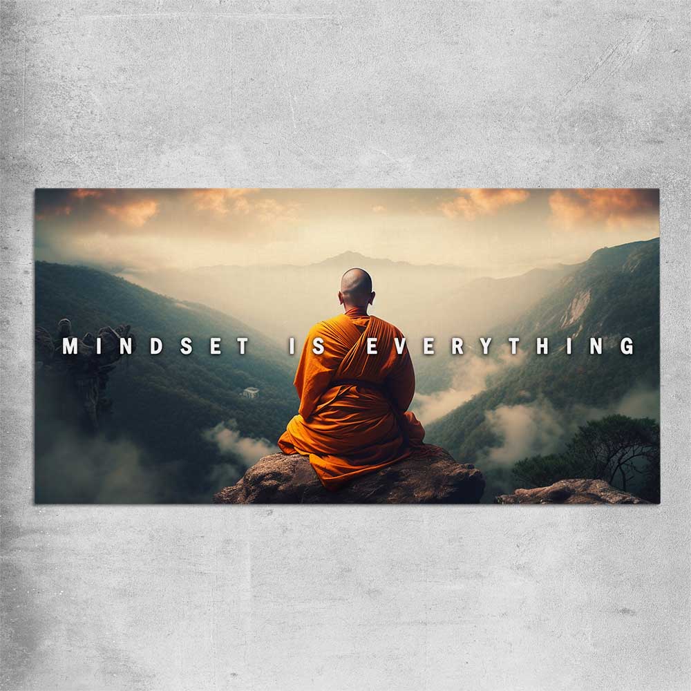 Mindset is Everything rolled print - part of our high quality fashion canvas wall art and prints collection