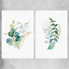 Floral print of Eucalyptus Pair Two on a rolled print