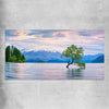 Floral print of Lake Wanaka Landscape on a rolled print