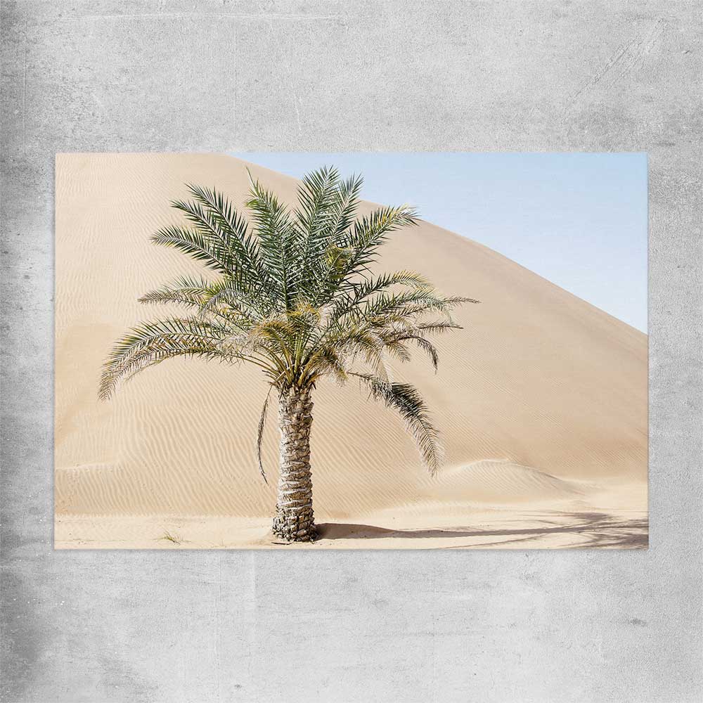 Floral print of Liwa Dunes on a rolled print