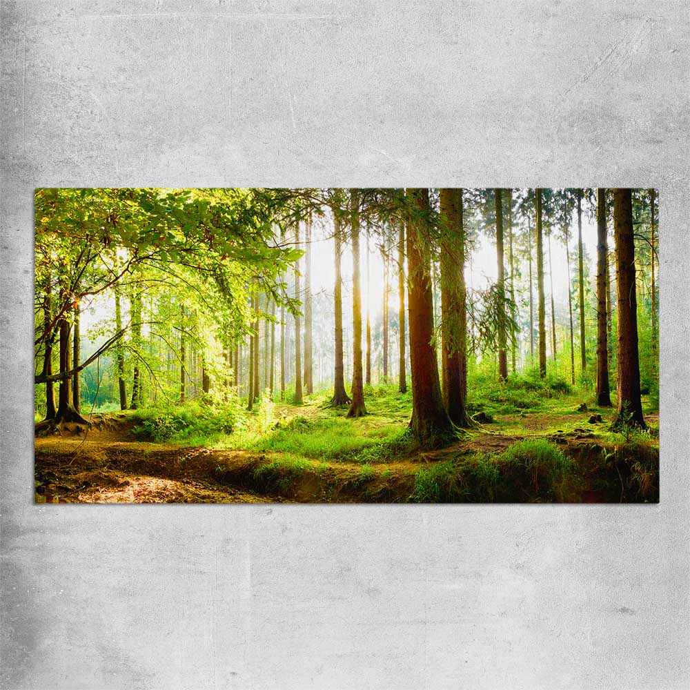 Floral print of Spring Forest on a rolled print
