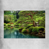Floral print of Tokyo Bonsai Lake on a rolled print