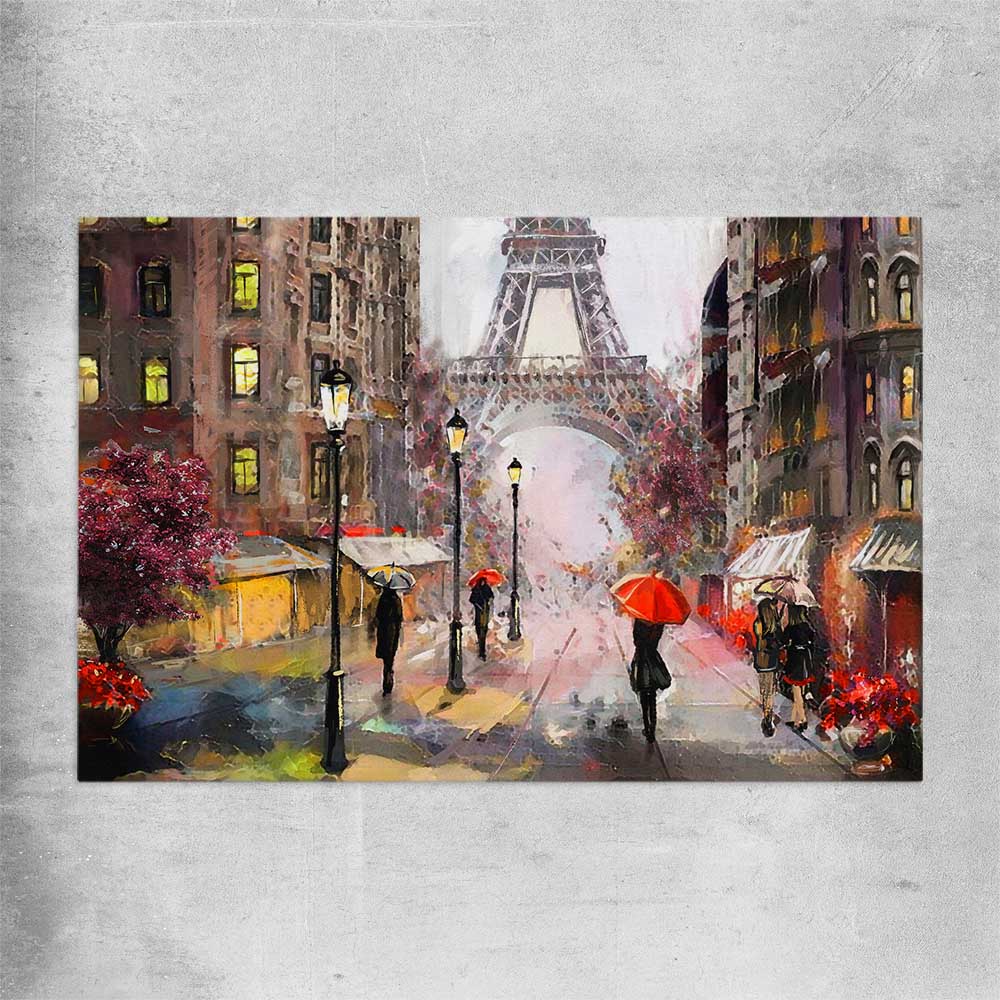 Beautiful Paris rolled print is a high quality print in our city skyline, travel prints and maps collection