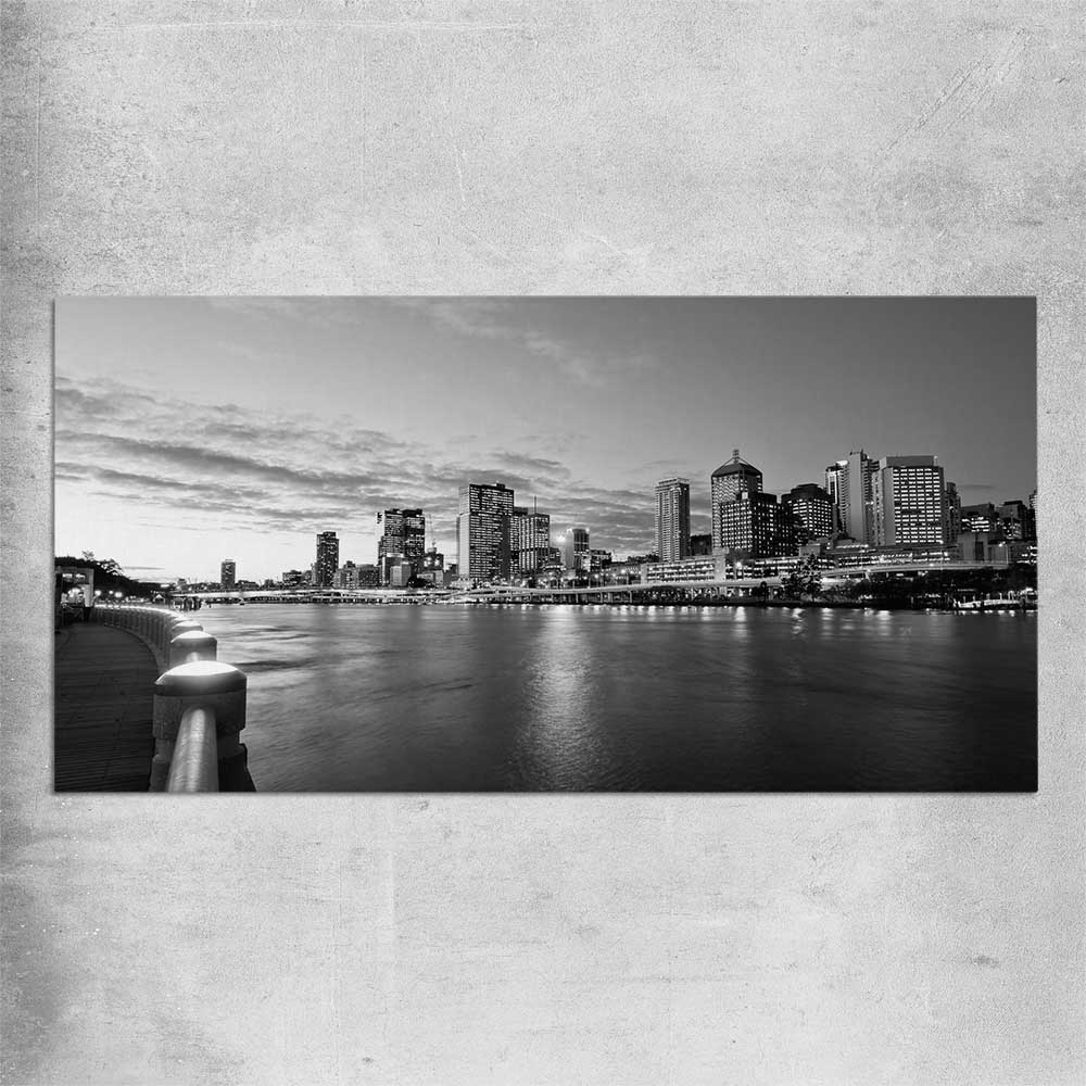 Brisbane Skyline rolled print is a high quality print in our city skyline, travel prints and maps collection