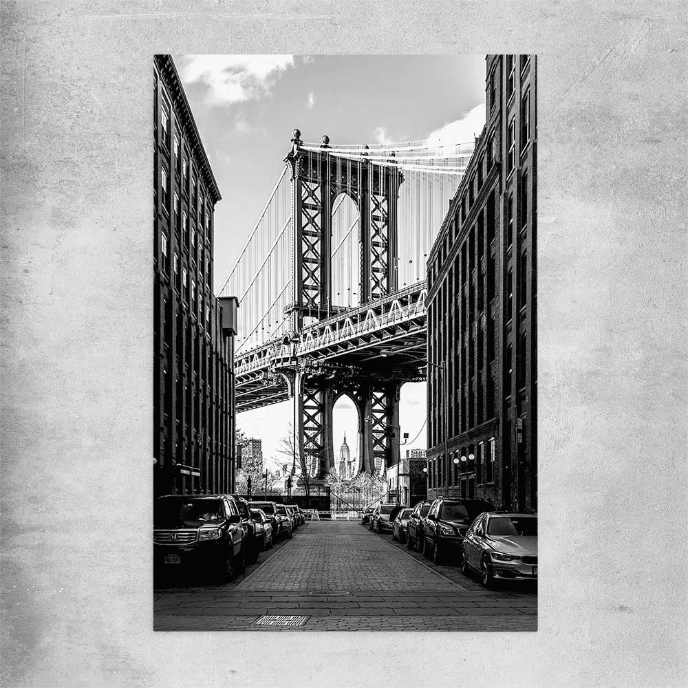 Manhattan Bridge rolled print is a high quality print in our city skyline, travel prints and maps collection