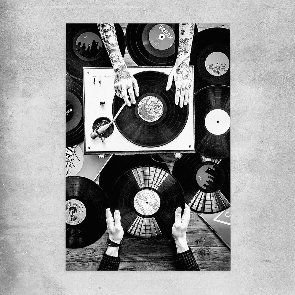 Music Vibes rolled print is a high quality print in our city skyline, travel prints and maps collection